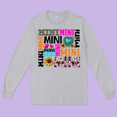 Mini Gemstone Sunflower Long Sleeve Tee Designed By Texasbilliewilder
