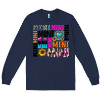 Navy mini gemstone sunflower Long Sleeve Tee - texasbilliewilder