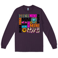 Plum mini gemstone sunflower Long Sleeve Tee - texasbilliewilder