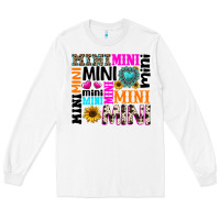 White mini gemstone sunflower Long Sleeve Tee - texasbilliewilder
