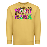 Antique Gold spooky mama Premium Sweatshirt - AdoDesignShop