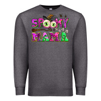 Charcoal Heather spooky mama Premium Sweatshirt - AdoDesignShop