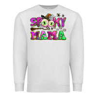 Oatmeal Heather spooky mama Premium Sweatshirt - AdoDesignShop