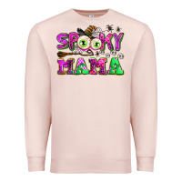 Pale Pink spooky mama Premium Sweatshirt - AdoDesignShop