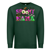 Sports Green spooky mama Premium Sweatshirt - AdoDesignShop
