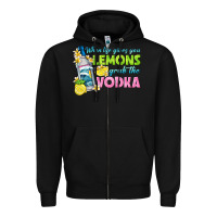 Black when life gives you lemons Zipper Hoodie - texasbilliewilder