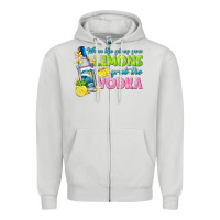 Dove Grey when life gives you lemons Zipper Hoodie - texasbilliewilder