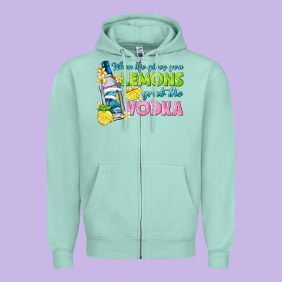 When Life Gives You Lemons Zipper Hoodie Designed By Texasbilliewilder