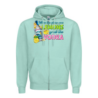 Seafoam when life gives you lemons Zipper Hoodie - texasbilliewilder