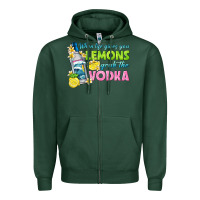 Sports Green when life gives you lemons Zipper Hoodie - texasbilliewilder