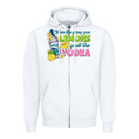 White when life gives you lemons Zipper Hoodie - texasbilliewilder