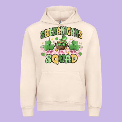 Shenanigans Squad Urban Hoodie Designed By Maliassmallbusiness