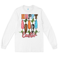 White Happy Easter Long Sleeve Tee - RanaPortraitStore