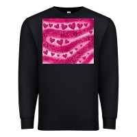 Black pink glitter heart Premium Sweatshirt - JahusDesignShop