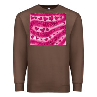 Chestnut pink glitter heart Premium Sweatshirt - JahusDesignShop