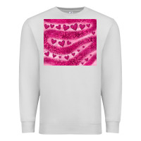 Dove Grey pink glitter heart Premium Sweatshirt - JahusDesignShop