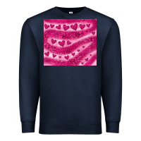 Navy pink glitter heart Premium Sweatshirt - JahusDesignShop