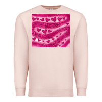 Pale Pink pink glitter heart Premium Sweatshirt - JahusDesignShop