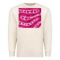 Sandshell pink glitter heart Premium Sweatshirt - JahusDesignShop