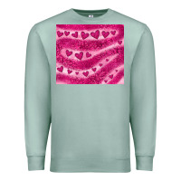 Seafoam pink glitter heart Premium Sweatshirt - JahusDesignShop