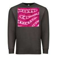 Smoke pink glitter heart Premium Sweatshirt - JahusDesignShop