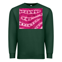 Sports Green pink glitter heart Premium Sweatshirt - JahusDesignShop