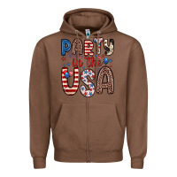 Chestnut party in the usa Zipper Hoodie - Zillion Design Studio