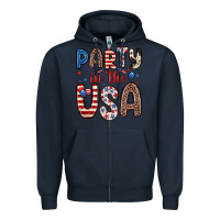 Navy party in the usa Zipper Hoodie - Zillion Design Studio