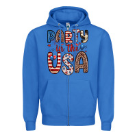 True Royal party in the usa Zipper Hoodie - Zillion Design Studio