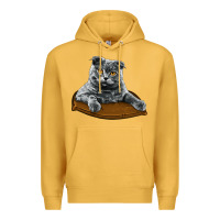 Mustard Scottish Fold Premium Hoodie - LillyAllenDesigns