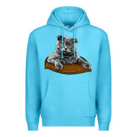 Ocean Blue Scottish Fold Premium Hoodie - LillyAllenDesigns