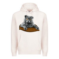 Pale Pink Scottish Fold Premium Hoodie - LillyAllenDesigns