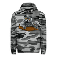 Slate Camo Scottish Fold Premium Hoodie - LillyAllenDesigns