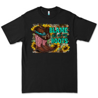 Black blame all on my roots Premium Tee - RacoonDesign