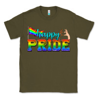 Army Green happy pride Classic Tee - texasbilliewilder