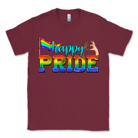 Burgundy happy pride Classic Tee - texasbilliewilder