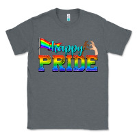 Charcoal Heather happy pride Classic Tee - texasbilliewilder