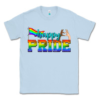 Dusty Blue happy pride Classic Tee - texasbilliewilder