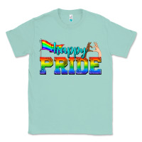 Seafoam happy pride Classic Tee - texasbilliewilder