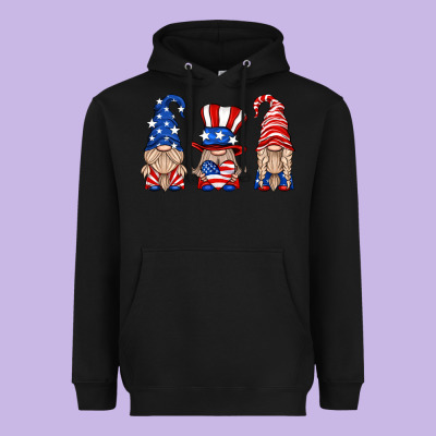 Usa Gnome Heavyweight Hoodie Designed By Hra Design Shop