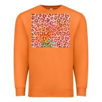 Carrot orange leopard glitter Premium Sweatshirt - JahusDesignShop