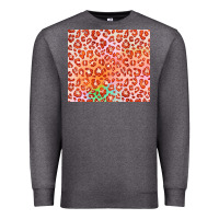Charcoal Heather orange leopard glitter Premium Sweatshirt - JahusDesignShop