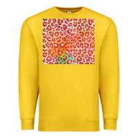 Lemon orange leopard glitter Premium Sweatshirt - JahusDesignShop