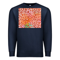 Navy orange leopard glitter Premium Sweatshirt - JahusDesignShop