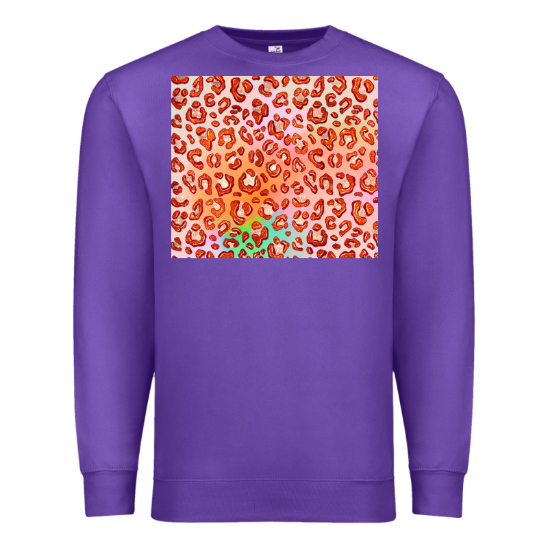 Orange Leopard Glitter Premium Sweatshirt by JahusDesignShop | Teevron
