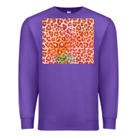 Purple orange leopard glitter Premium Sweatshirt - JahusDesignShop