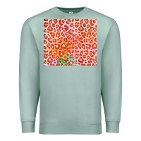 Seafoam orange leopard glitter Premium Sweatshirt - JahusDesignShop