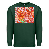 Sports Green orange leopard glitter Premium Sweatshirt - JahusDesignShop