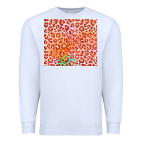 White orange leopard glitter Premium Sweatshirt - JahusDesignShop