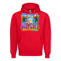 Red your future is bright Zipper Hoodie - texasbilliewilder